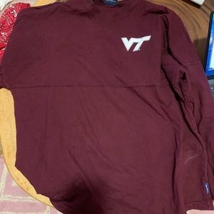 2 Virginia Tech Shirts- V Neck Women's Size XL & Spirit Jersey Unisex L
